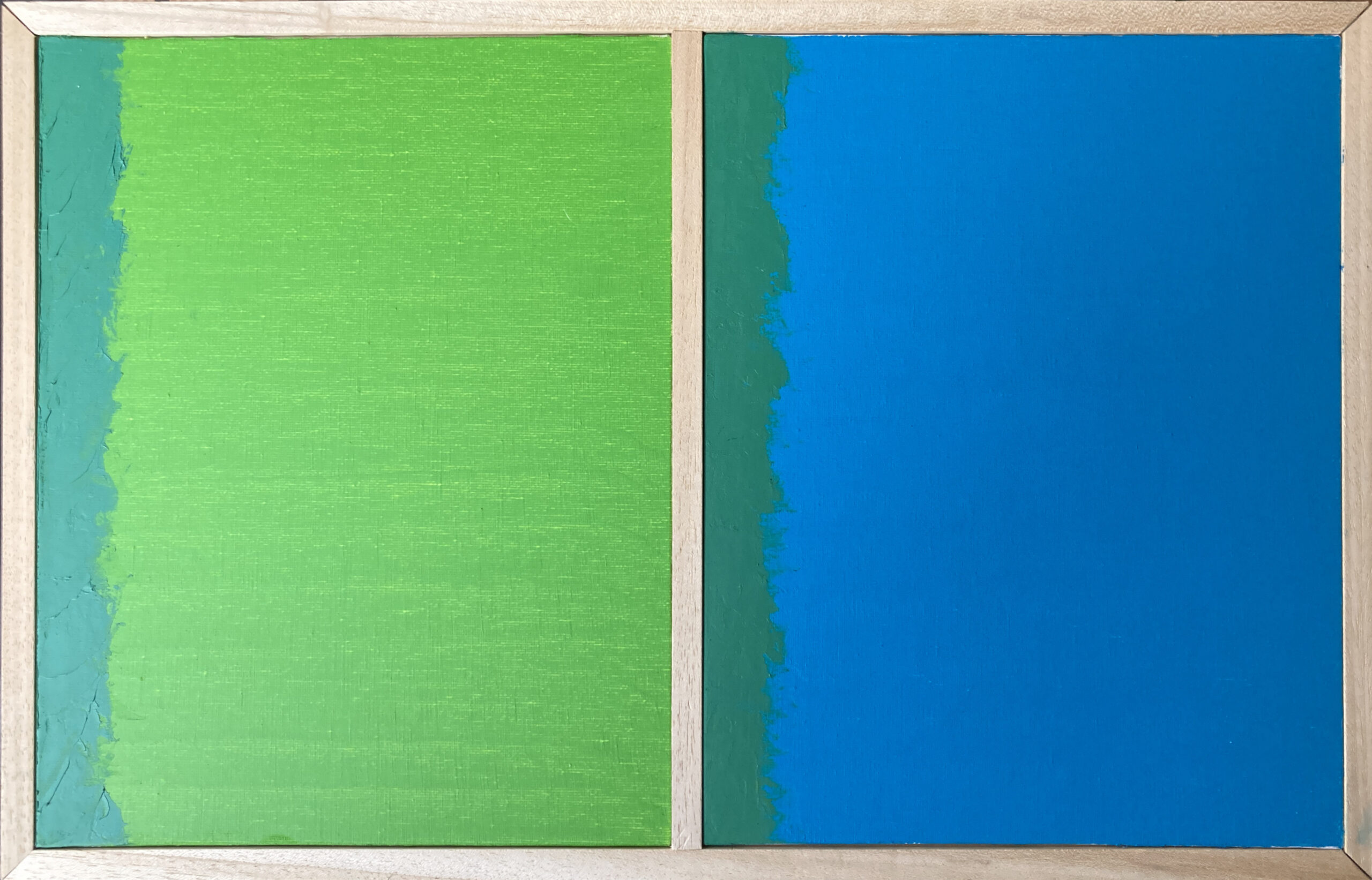 Bichromie bleu-vert
