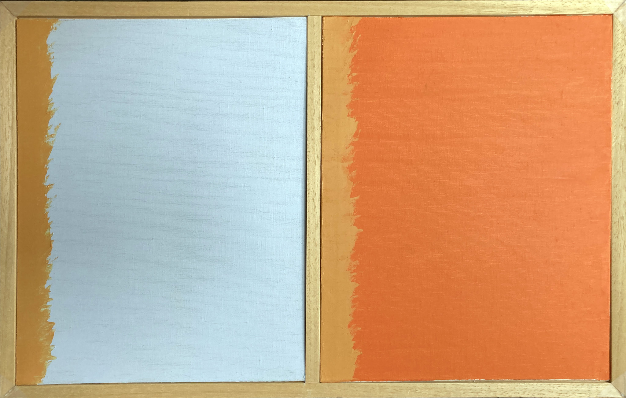 Bichromie bleu-orange