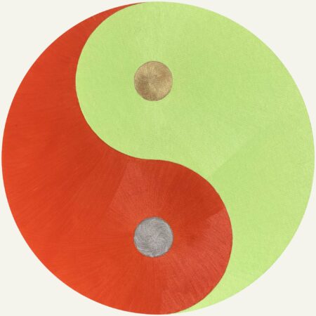 Ying Yang orange-vert clair