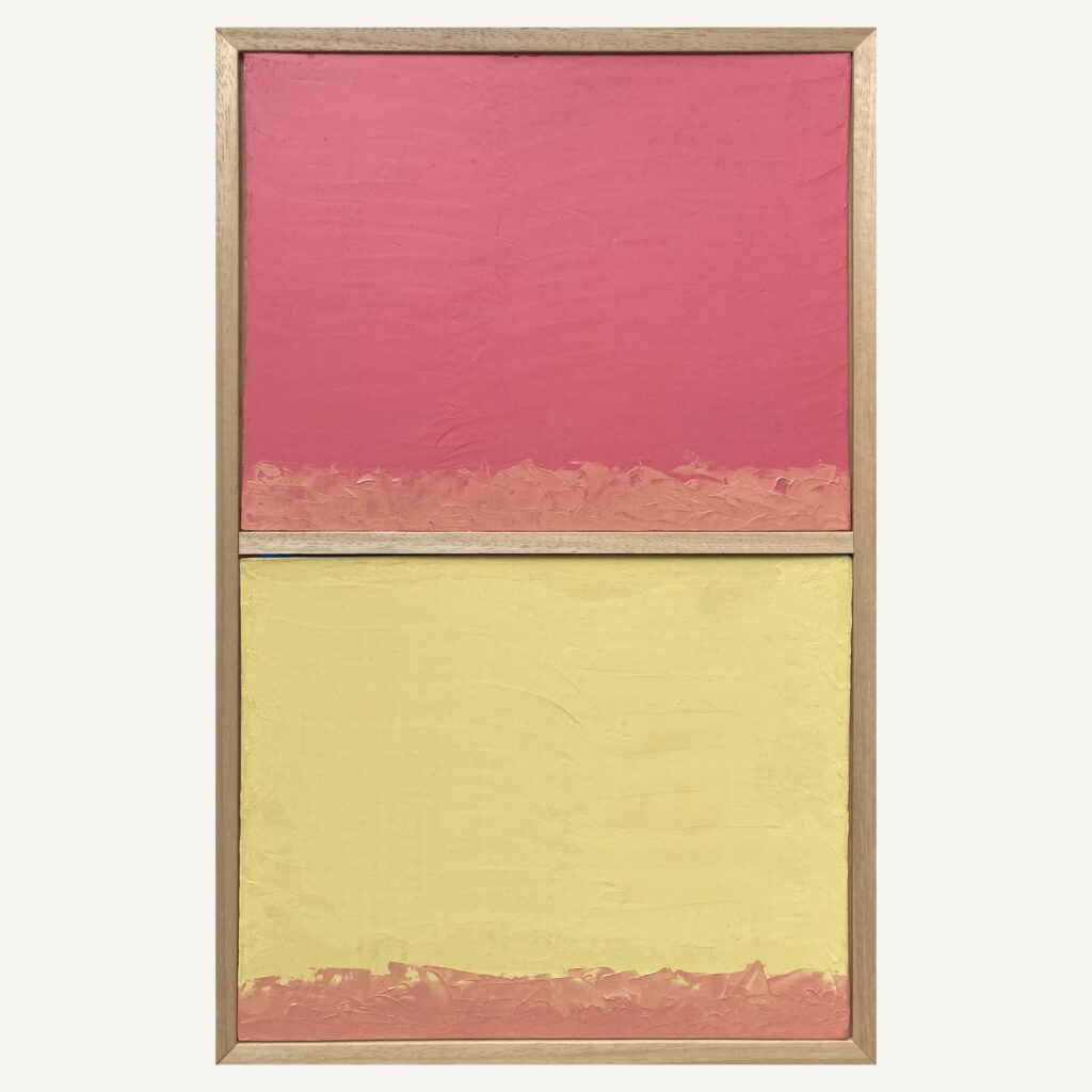 Bichromie jaune-rose
