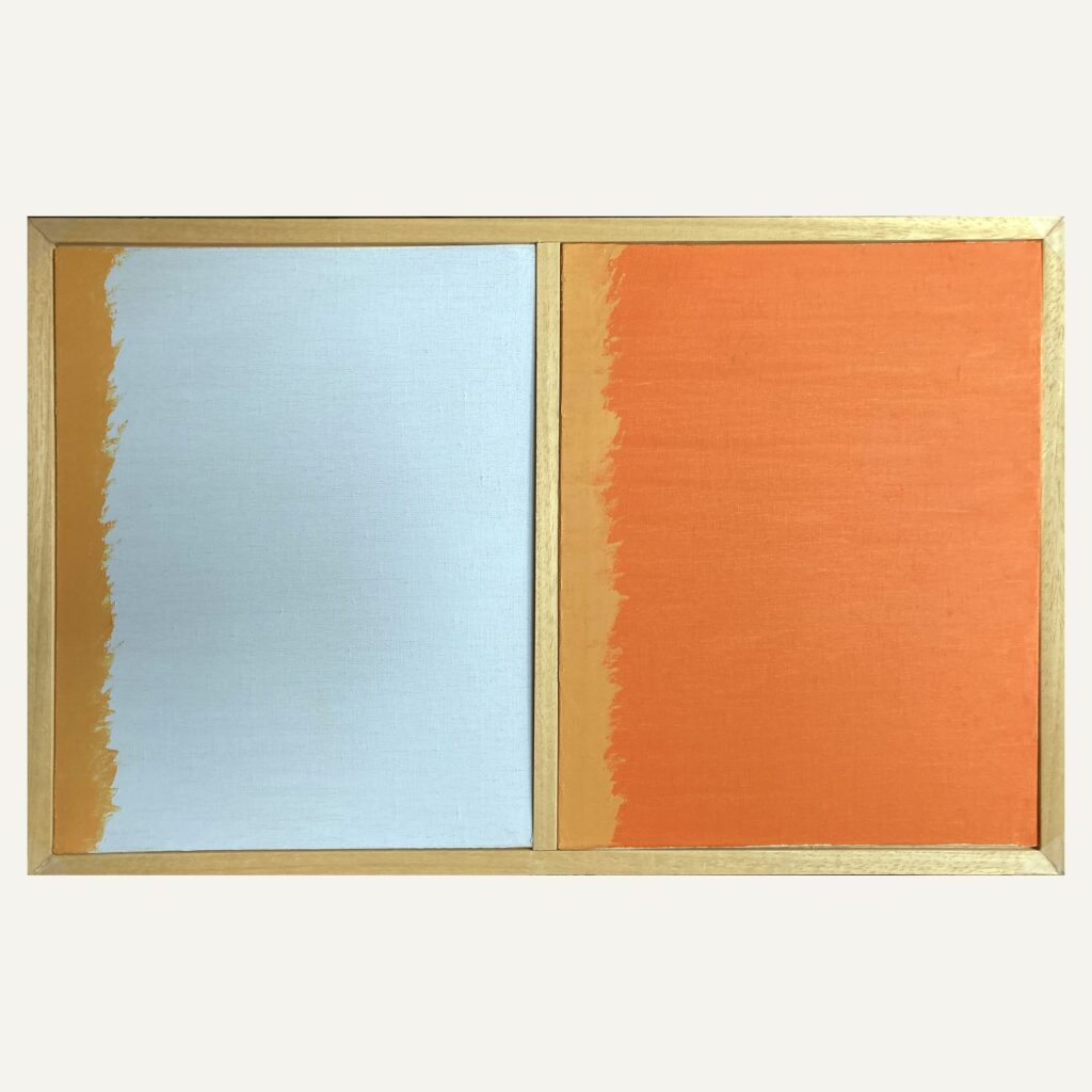 Bichromie bleu-orange