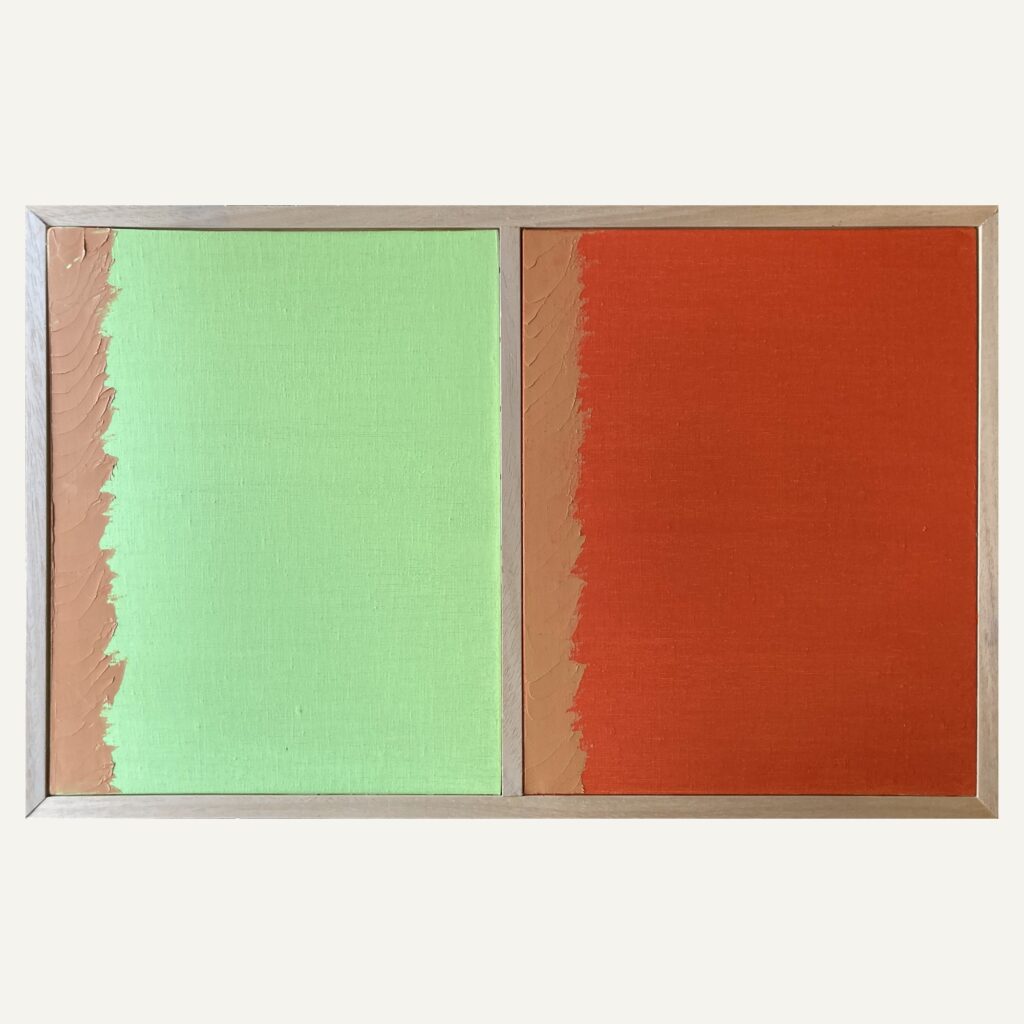 Bichromie orange – vert clair