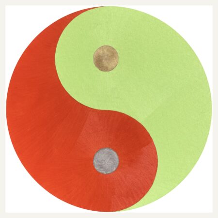 Ying Yang orange-vert clair
