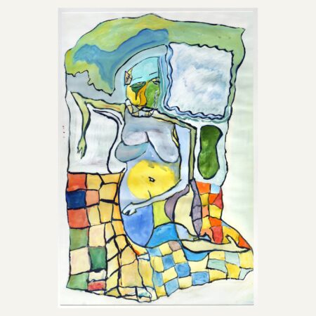 Assise sur mosaïque