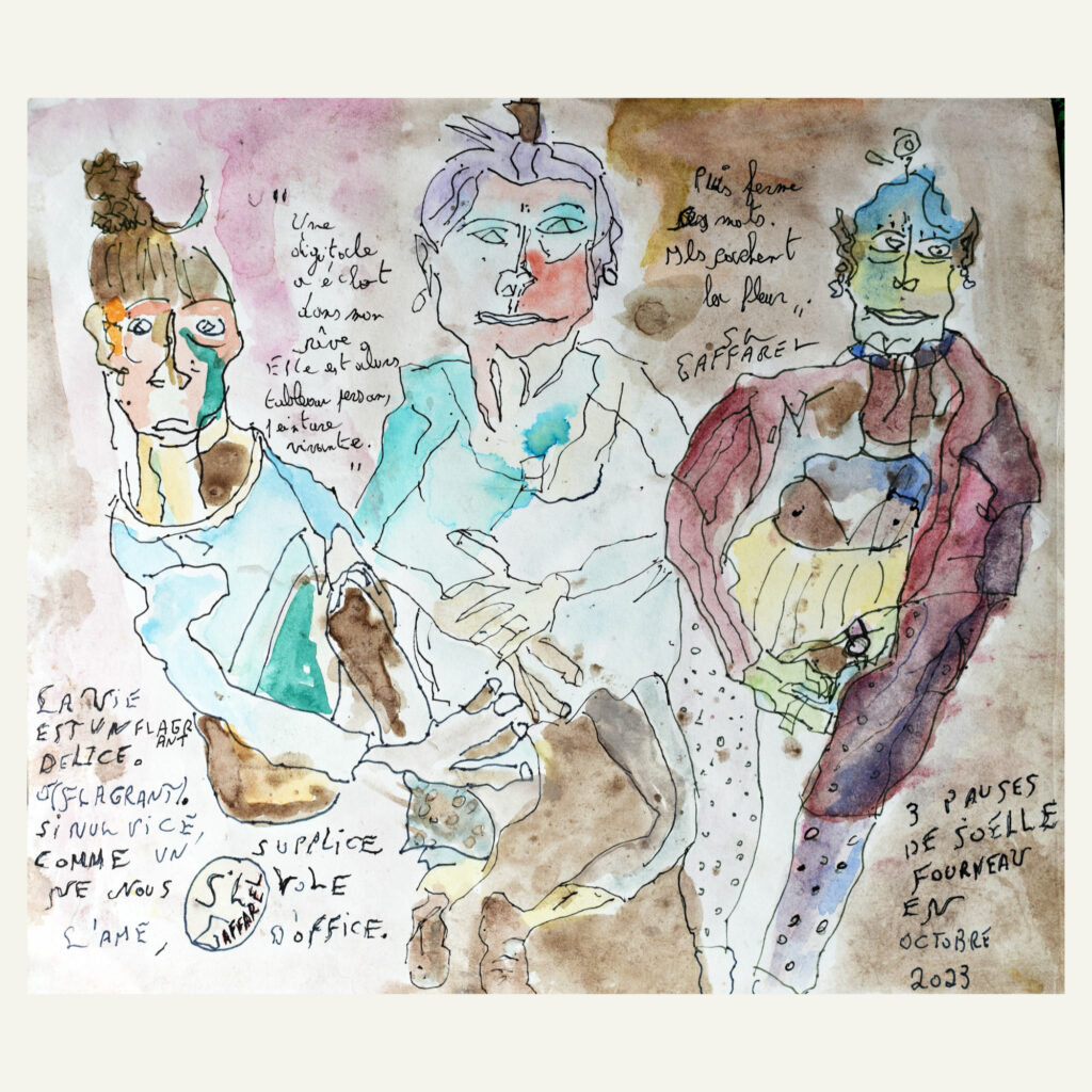 Trois fois Joëlle et textes